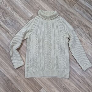 Cable Knit Turtleneck Sweater